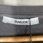 THAKOON Sweatshirt Open Back dress Size Small Gray Photo 9