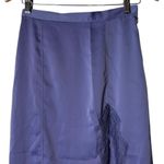 Urban Outfitters Lace Trim Satin Slip Skirt Midi Purple Size Small Photo 3