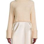 DH New York Cream Ribbed Turtleneck Sweater Size M Photo 0