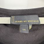 Dark Romantic Goth Feminine LS Floral Top Large Black Purple I Jeans Buffalo Photo 5