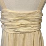Who What Wear WHO WHAT WHERE Ivory Linen Babydoll Dress Size S Midi Minimalist Lagenlook Beach Photo 6