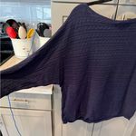 Market & Spruce Navy Cable Knit Dolman Sweater XL Photo 15
