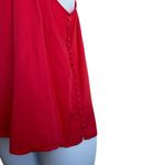 Y2K Cremieux Women Top Red Lyocell Camisole Satiny Layer Coquette Festival Retro Size undefined Photo 3