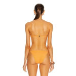 JONATHAN SIMKHAI Joelle Bikini Top in Pixie XSmall New Womens Swim Orange Size XS Photo 1