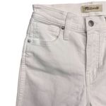 Madewell NWOT Women's High Waist Stovepipe Straight Jeans White 24 Summer Photo 4