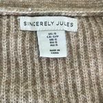 Sincerely Jules Button Cardigan Tan Photo 1