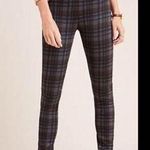 Sanctuary Anthropologie x Plaid Gray Black Skinny High Rise Pull On Pant Size XS Photo 0