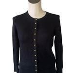 NWT Zara Black Knit Cardigan with Gold Buttons Photo 1