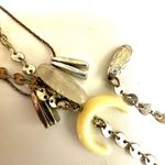 Silver tone blue beaded long multi strand necklace’s Photo 8