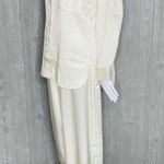 Victoria's Secret Nwt vintage Victoria secret silky sheer long sleeve shirt pajama set gold label Photo 3