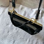 Badgley Mischka Black Genuine Leather Studded Purse Shoulder Bag Satchel Photo 5