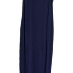 Eileen Fisher Women's Sleeveless Lagenlook Navy Blue Quiet Luxury Maxi Dress XXS Photo 0