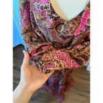 A Loves A Paisley Printed Long Sleeve V Photo 5