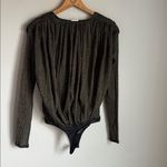 Abercrombie & Fitch NEW  Long-Sleeve Draped Deep-V Bodysuit Small Photo 2