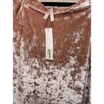True Destiny  Off Shoulder Crushed Velvet Dress‎ Small Blush Pink Bell Sleeve Photo 1