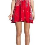 Free People Marnie Printed Red Dress Photo 0