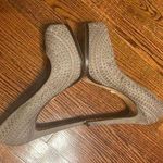 Pour La Victoire Tan Laser Cutout Platform Wedges Photo 1