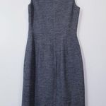 J.Crew  Wool Blend Gray Chevron Print Sheath Dress Professional Work Photo 1