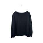 Bryn Walker S Black Tencel Boat Neck 3/4 Sleeve Loose Top Oversized Lagenlook Photo 2