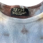 Tryst Tie-Dye Short Sleeve Top 1990’s very fitted Photo 1