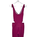Free People Womens Jumpsuit Back It Up Pink Dragonfruit One Piece Medium NWT Photo 3