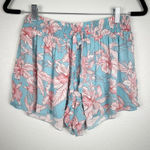 ASOS  Floral‎ Elastic Waist Shorts Sz 10 Photo 0