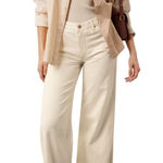 Wrangler  Worldwide 661 Mid-rise Wide-Leg Jeans 27 Cream Hemp Cotton Some Wear Photo 0