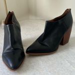 Franco Sarto Kieran 3 Ankle Boots sz 10 Women Black Leather Walnut Heel Leather Photo 2