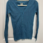 Old Navy  Button Shirt Y2K Fairy Grunge 2007 Long Sleeve Shirt Blue Size Medium Photo 0