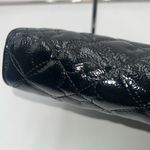 Betsey Johnson  Large‎ Faux Leather Black and Gold Quilted Wristlet Photo 7