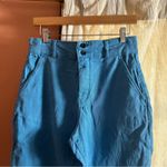 Everlane  The Organic Straight-Leg‎ Pant Cropped Blue Double Button NEW Size 8 Photo 2