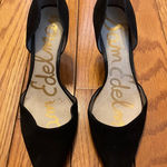 Sam Edelman Jaina d'Orsay Pumps Black Suede Size 8 Pointed Toe Photo 0