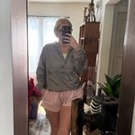 Aerie  OFFLINE Shine Gray Windbreaker Hooded Pullover Small NWT Photo 5