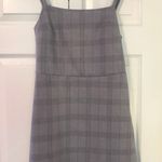 PacSun Grey And White Plaid Pleated Dress Photo 0