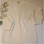 Croft & Barrow  CREAM WINTER SWEATER SMALL Photo 0