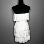 Lovely Day Women’s Size S White Ruffled Flutter Sleeveless Photo 3