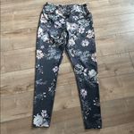 Tek Gear 4/$25 NEW  High Rise Legging Grey Floral Sz L Photo 1