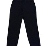 EXPRESS Editor straight leg crop ankle pants mid rise blue black dot pattern 0 Photo 0