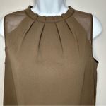 All Saints Jay Sleeveless Pleated Dress in Camo Green Size M Photo 5