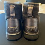 UGG  Classic mini suede women’s boot, grey and metallic, shearling size 7US Photo 3