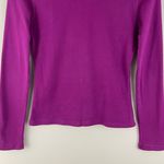 Bebe Vintage Y2K Purple Rhinestone Mockneck Pullover Full Zip Fitted Sweatshirt Photo 9