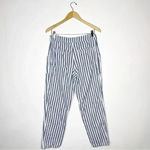American Eagle  High Rise Taper Cotton Pants Striped Size 6 Photo 9