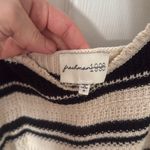 Striped Black and Cream Knit Dress freshman 1996 medium Photo 1