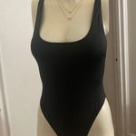 SKIMS Size Large Onyx Black Scoop Neck One Piece Swim Suit Bathingsuit Women's Photo 6