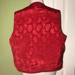 RED REVERSIBLE OPEN FRONT VEST Size undefined Photo 1