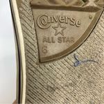 Converse  sneakers with elastic back maroon with silver‎ size 6 Photo 6