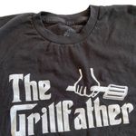 Ann Arbor Funny ‘The Grillfather’ Black and White Graphic T Shirt 🔥 Photo 1