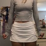 Brandy Melville Gray Long Sleeve Crop Top Photo 0