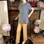 Liz Claiborne BLACK & WHITE CHEVRON PRINT WRAP LOOK TUNIC (0X) Photo 1