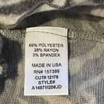 La La Land Creative Co. Women's Long Sleeve Zebra Print Hoodie Medium NWT Gray Photo 5